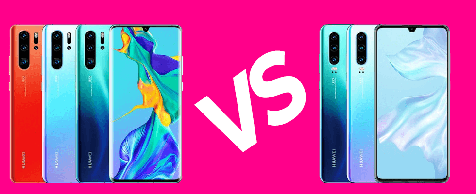 Huawei P30 vs P30 Pro mobile- unbox cell