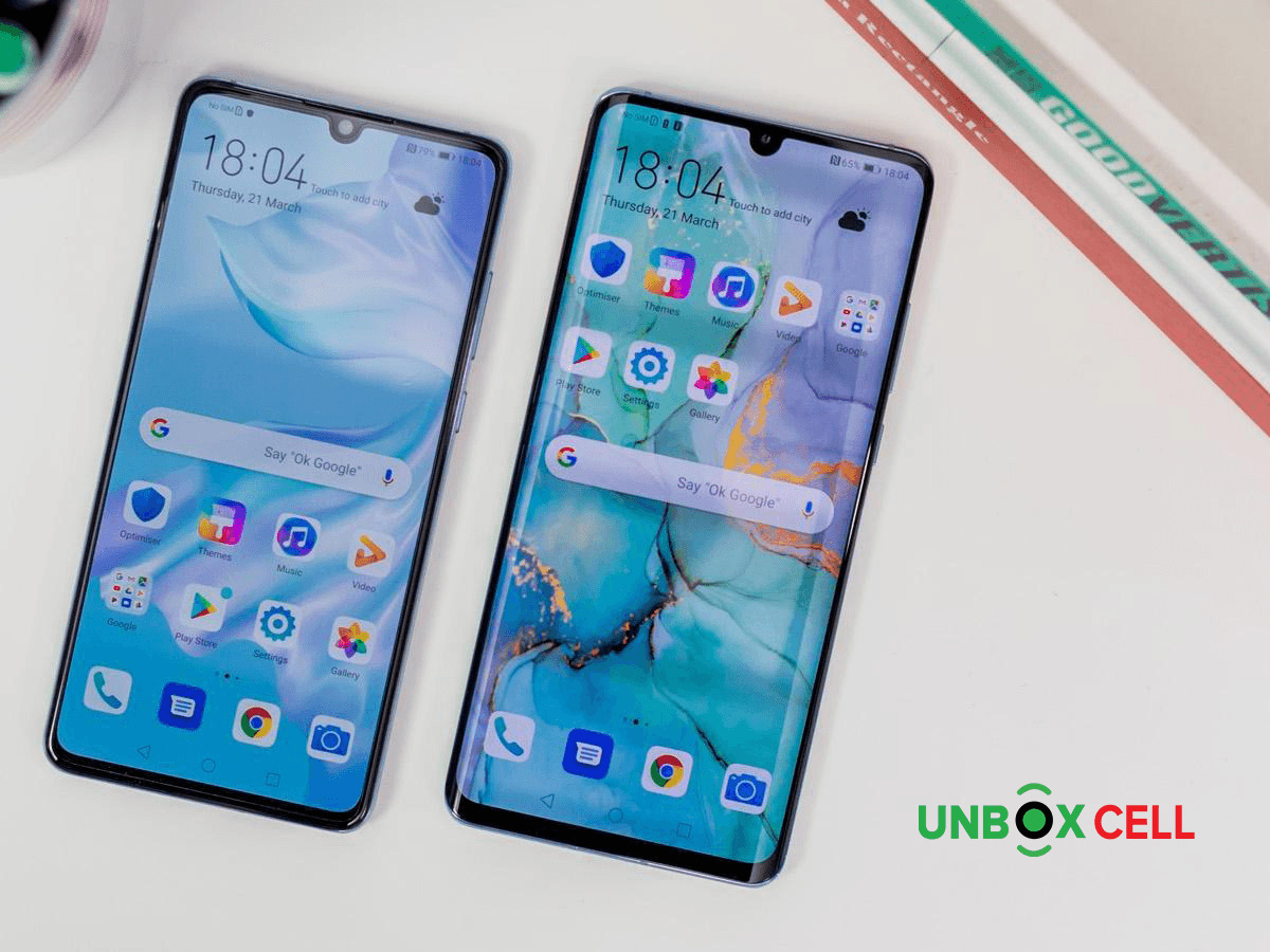 What's the same on the Huawei P30 and P30 Pro: unbox cell